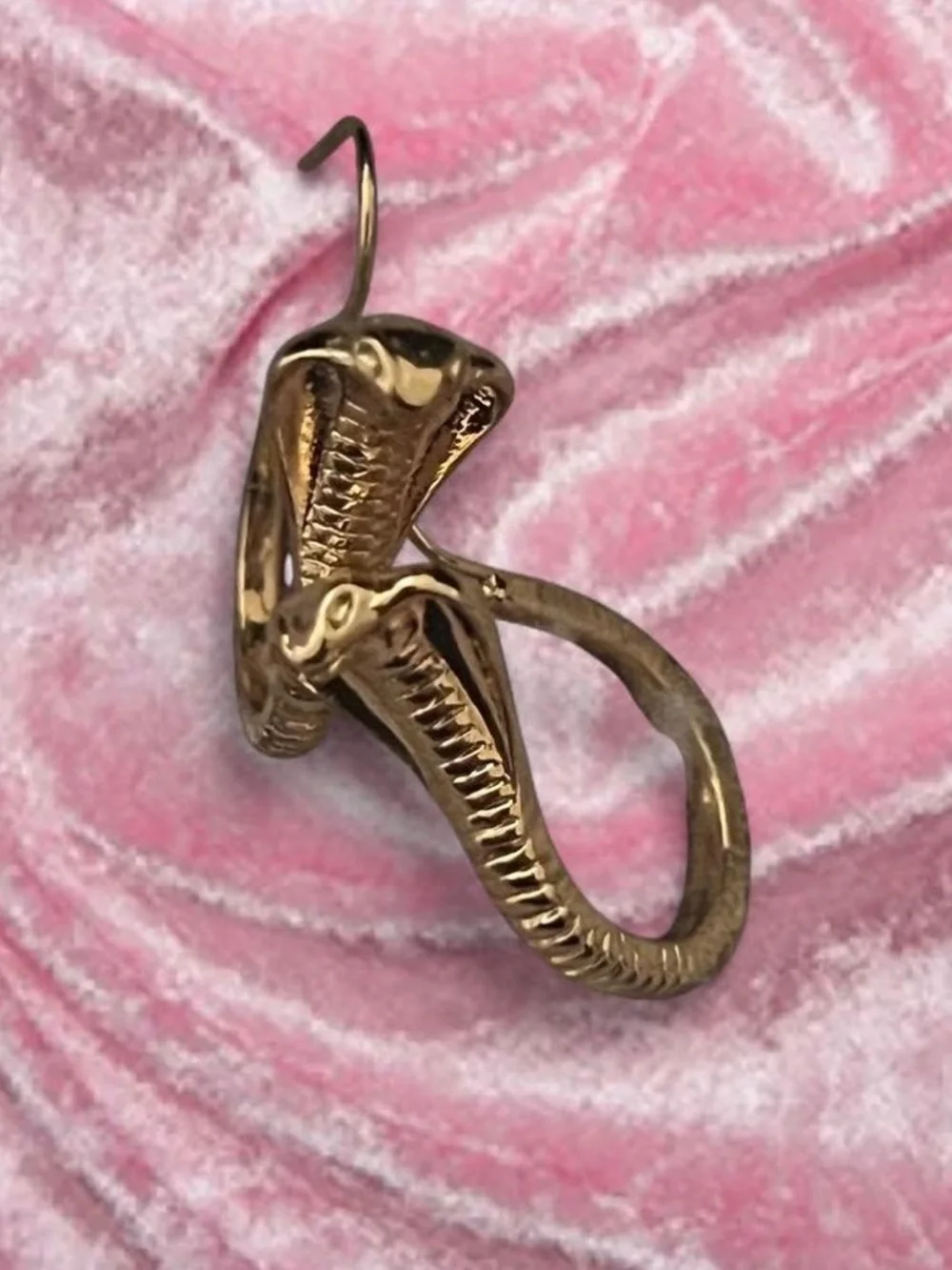Gold Snake Earrings